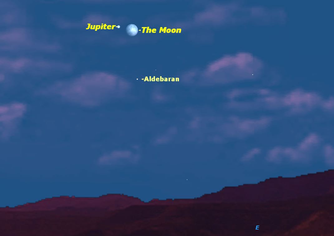 Jupiter, Moon Align in Christmas Skywatching Treat